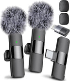 Mini Mic Pro (Latest Model – #1 Microphone for iPhone & Android, Wireless Mini Microphone, Clear Voice, Noise Cancelling, Lavalier Mic for TikTok, YouTube & Interviews