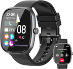 Smart Watch for Women Men, 1.85" HD Fitness Watch with 120 Sports Modes, 5.3 Bluetooth Call, 250+ Custom Dials, Heart Rate/Sleep Monitor Fitness Tracker, IP68 Waterproof Smartwatch for Android iOS