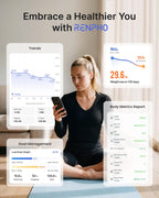 RENPHO Smart Scale for Body Weight, FSA&HSA Eligible, Digital Bathroom Scale BMI Weighing Bluetooth Body Fat Scale, Body Composition Monitor Health Analyzer with Smartphone App, 400 lbs - Elis 1