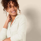 Amazon Essentials Women's Long Sleeve Cotton Modal Pajama Set, Loungewear with Full-Length Bottom