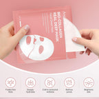 Collagen Face Mask Skincare, Hydrating & Firming Hydrogel Face Masks, Elasticity Boosting Collagen Mask for All Skin Types, Skin Care Essentials 34g x 4 Sheets