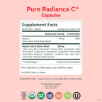 PURE SYNERGY Pure Radiance C | Organic Vitamin C Capsules | 100% Natural, Whole Food, Non-GMO Supplement with Organic Camu Camu | for Immune and Collagen Support (90 Capsules)