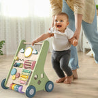 Bautia Wooden Baby Walker, Montessori Walker for Babies 6-12 Months, Push Walking Toys for 1 Year Old Learning to Walk