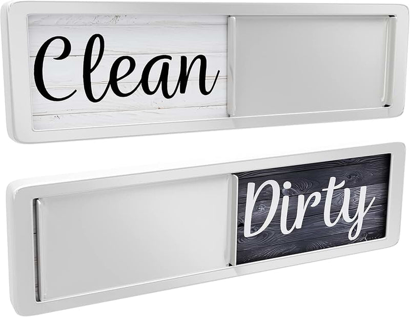 Dishwasher Magnet Clean Dirty Sign, Clean Dirty Magnet for Dishwasher, Rustic Farmhouse Kitchen Decor, Magnetic Dish Was