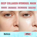 Deep Collagen Face Mask Overnight, Bio- Collagen Mask Real Deep Mask, Hydrating Hydrogel Masks with Low Molecular Collagen for Firming, Elasticity, Pore Minimizing 40g x 5ea Mothers Day Gifts