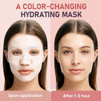 TEAWOO Bio-Collagen Facial Mask 8 EA, Hydrating & Soothing Hydrogel Face Mask, Overnight Collagen Face Mask for Glass Skin & Elasticity, Korean Skin Care