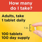 Nature Made Vitamin C 500 mg Tablets, Dietary Supplement, Vitamin C for Immune Support, 100 Tablets, 100 Day Supply