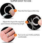 Ring Sizers for Loose Rings, Eiito Ring Size Adjuster Spacers or Tightener, Invisible Guards, 6 Sizes Fitter, Resizer Fit Almost Any Rings, Reduces Size by 0.5-1.5
