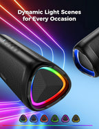 BolaButty Bluetooth Speaker with HD Sound, Portable Wireless, IPX5 Waterproof, Up to 20H Playtime, TWS Pairing, BT5.3, for Home/Party/Outdoor/Beach, Electronic Gadgets, Birthday Gift (Black)