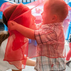 Juggling Scarves for Kids Play 24 Pcs Dance Music Scarfs Colorful Silk Actives Scarves Rhythm Band Scarves for Toddlers Children Movement(6 Colors)