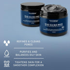 New York Biology Dead Sea Mud Mask for Face, Body | with Stem Cell and Collagen | Spa Quality Pore Refiner for Oily Skin | Natural Skincare for Women, Men | Tighten Skin | 4 oz