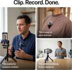 Mini Mic Pro (Latest Model – #1 Microphone for iPhone & Android, Wireless Mini Microphone, Clear Voice, Noise Cancelling, Lavalier Mic for TikTok, YouTube & Interviews