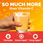 Emergen-C 1000mg Vitamin C Immune Support Powder Tangerine 30CT includes Zinc, Manganese, 7 B Vitamins and Electrolytes for Back to School Essentials