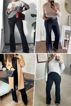 KDF Flare Jeans for Women Women's Bootcut Bell Bottom Jeans High Waisted Stretch Slimming Bell Bottoms Jeans