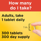 Nature Made Vitamin C 1000 mg Extra Strength, Dietary Supplement for Immune Support, 300 Tablets, 300 Day Supply