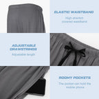 BAMBOO COOL Mens Pajama Pants Sleep Lounge Bottoms Soft Comfy Pj Pant Sleepwear with Pockets 2 Pack