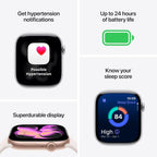 Apple Watch Series 11 [GPS 46mm] Smartwatch with Jet Black Aluminum Case with Black Sport Band - M/L. Sleep Score, Fitness Tracker, Health Monitoring, Always-On Display, Water Resistant