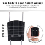 The Foldable Baby Walker, Suitable for 66-80cm Height Wheeled Baby boy and Girl Walker, Mute Anti-Rollover Baby Walker, Avoid Bicycle Rollover, Foldable Baby Chair