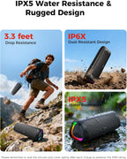 BolaButty Bluetooth Speaker with HD Sound, Portable Wireless, IPX5 Waterproof, Up to 20H Playtime, TWS Pairing, BT5.3, for Home/Party/Outdoor/Beach, Electronic Gadgets, Birthday Gift (Black)