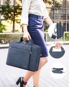 Ferkurn 17 17.3 Inch Laptop Bag Case Women Men Compatible with HP OmniBook Envy Omen Pavilion/LG Gram/Dell Inspiron Precision/Yoga ThinkPad, Carrying Briefcase Messenger Computer Bag 18 inch, Grey