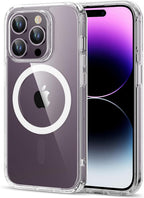 ESR for iPhone 14 Pro Max Case, Compatible with MagSafe, Shockproof Military-Grade Protection, Scratch-Resistant Back, Magnetic Phone Case for iPhone 14 Pro Max, Classic Hybrid Case, Clear