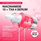 Anua Niacinamide 10 + TXA 4 Serum, Dark Spot Care, Hyaluronic Acid, Tranexamic Acid, Lightweight & Hydrating All-in-One Daily Facial Serum for Glass Skin, Korean Skincare, 1.01 fl.oz