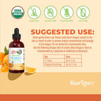 MARYRUTH'S Organic Vitamin C Supplement | Liquid Vitamin C Liquid Drops for Adults & Kids | Immune Support Supplement for Overall Health | Vegan | Non-GMO | Gluten Free | 4 Fl Oz