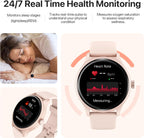 DIVElink Smart Watch, HD Smartwatch for Men Women (Answer/Make Calls), Fitness Watch with 100+ Sport Modes, IP68 Waterproof/Heart Rate/Sleep Monitor, Activity Trackers for iOS/Android