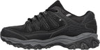 Skechers Men's Afterburn M. Fit Fashion Sneakers - Leather Upper, Memory Foam Insole, Rubber Outsole