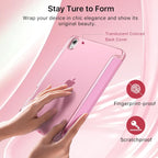 MoKo for iPad (A16) 11th Generation Case 11 Inch 2025, iPad 10th Generation Case 10.9 Inch 2022 with Pencil Holder, Slim Light Trifold Protective Cover with Hard PC Translucent Back Shell, Pink