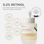 SKIN1004 Retinol 0.2% Boosting Shot Ampoule, Face Serum for Skin Elasticity, Facial Spicule Serum with Retinol & Retinal, Centella Ampoule for Fine Lines & Firmness, Korean Skin Care, 1.01fl.oz / 30ml