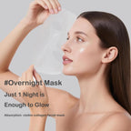 5 Pack Deep Collagen Face Mask, Bio-Collagen Korean Overnight Hydrogel Mask, Anti Wrinkle Firming Lifting Korean Collagen Films for Improve Skin Elasticity, Firming And Moisturizing