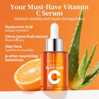 Vitamin C Serum 20% for Face, Anti-Aging & Hydrating Serum with Hyaluronic Acid & Niacinamide, Helps Reduce Wrinkles, Plump Skin, Even Tone, for All Skin Types, 1 Fl Oz