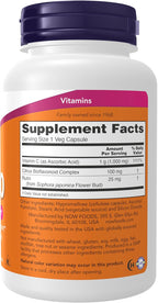 NOW Foods Supplements, Vitamin C-1,000 with 100 mg of Bioflavonoids, Antioxidant protection*, 100 Veg Capsules