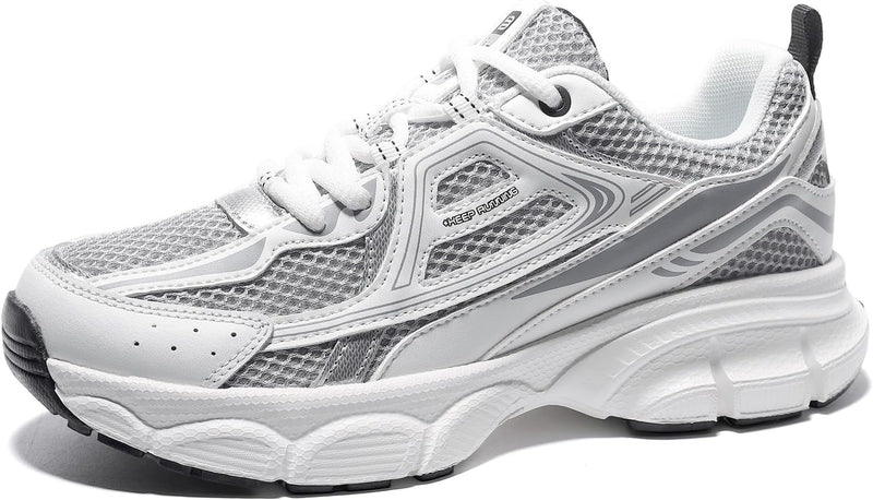 BAASPLOA Women's Chunky Fashion Sneakers Casual Sports Shoes Mesh Breathable Athletic Gym Workout Tennis Shoe Platform Thick Walking Shoes