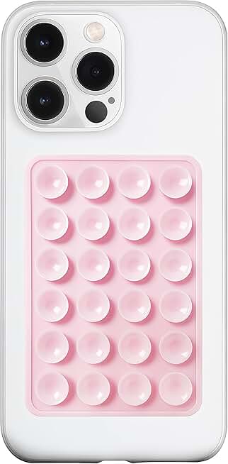 LvShuLiangPin Silicone Suction Phone Case Mount, Silicon Adhesive Phone Accessory for Smartphones, Hands-Free Mirror Sho