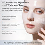 Rosemine Deep Collagen Anti-Wrinkle Lifting Overnight Mask Facial sheet masks with low molecular weight collagen for lifting, firming, and moisturizing 5 Packs