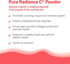 PURE SYNERGY Pure Radiance C | Organic Vitamin C Capsules | 100% Natural, Whole Food, Non-GMO Supplement with Organic Camu Camu | for Immune and Collagen Support (90 Capsules)