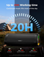BolaButty Bluetooth Speaker with HD Sound, Portable Wireless, IPX5 Waterproof, Up to 20H Playtime, TWS Pairing, BT5.3, for Home/Party/Outdoor/Beach, Electronic Gadgets, Birthday Gift (Black)