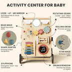 Baby Push Walker with Wheels for 6-12 Months Boys Girls, Walking Toys for 1 Year Old Learning to Walk