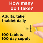 Nature Made Vitamin C 1000 mg Extra Strength, Dietary Supplement for Immune Support, 100 Tablets, 100 Day Supply