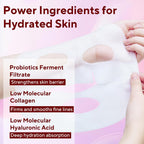 Collagen Face Mask, 4 Pack Bio-Collagen Real Deep Mask Overnight Hydrating Face Mask for All Skin Types,Original Hydrating Collagen Face Mask