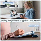 Akkerds Compatible with iPad (A16) 11th Generation Case 11 Inch 2025, for iPad 10th Generation Case 10.9 Inch 2022 with Pencil Holder, Slim Trifold Stand Protective Cover with Soft TPU Back, Sky Blue
