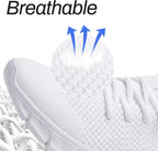 Men Running Tennis Shoes Gym Fashion Sneakers Walking Workout Shoes Athletic Slip on Breathable Mesh Comfortable Lightweight Casual Sport Shoe