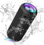 Ortizan Portable Bluetooth Speaker (1nd Gen), IPX7 Waterproof, Wireless, Big Sound and Deep Bass, TWS Pairing, 30Hrs of Playtime, for Home/Party/Outdoor/Beach, Birthday Gifts for Men Women - Black