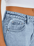 Trendy Queen Women's High Waisted Straight Wide Leg Jeans, Comfort Stretch Baggy Denim Pants
