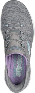 Skechers Women's Summits - Dazzling Haze Hands-Free Slip-Ins - Memory Foam Insole, Heel Pillow, Vegan Materials Sneaker