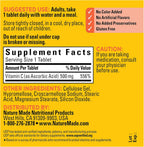 Nature Made Vitamin C 500 mg Tablets, Dietary Supplement, Vitamin C for Immune Support, 100 Tablets, 100 Day Supply