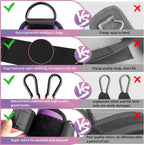 Ankle Resistance Bands with Cuffs, Ankle Bands for Working Out, Kickbacks Hip, Leg Glute Exercise Equipment with Training Poster, Resistance Workout Equipment for Women