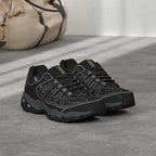 Skechers Men's Afterburn M. Fit Fashion Sneakers - Leather Upper, Memory Foam Insole, Rubber Outsole